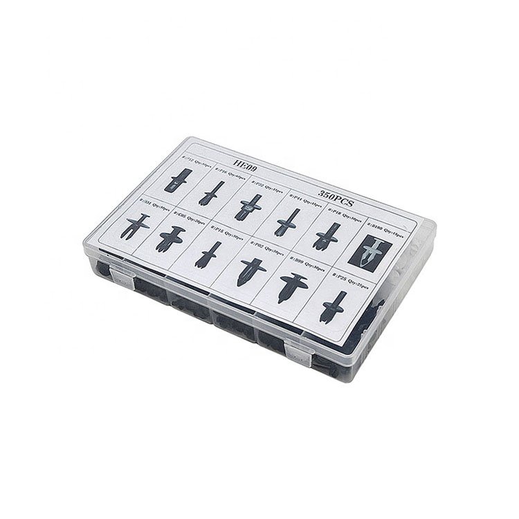 350pcs Body Car Bumpers Plastic Clips for Straps Retaining Nut HE09 Auto Clips Plastic Fastener Door Trim Panel Fixed OEM /ODM