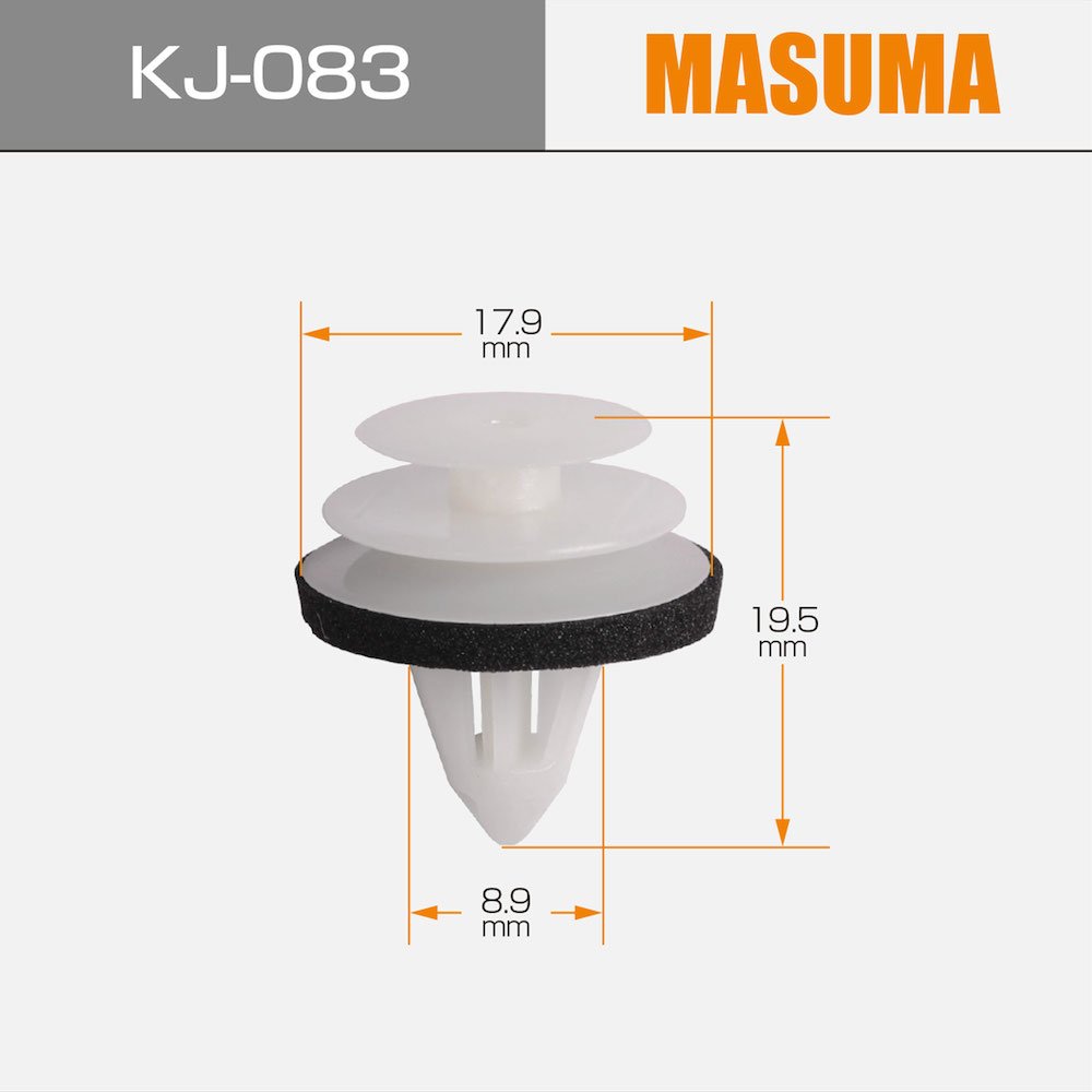KJ-083 MASUMA Auto Fastener Rivets Plastic clips 67771-17020 67771-20080 67771-30070 CF3