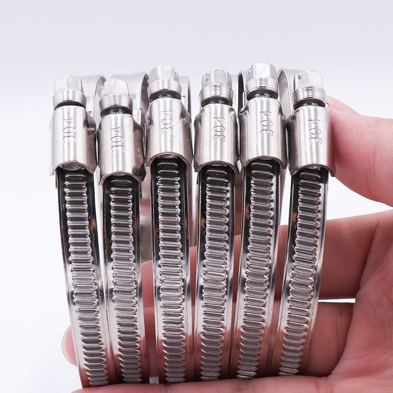 Factory Outlet German Style Adjustable Auto Clamps 201SS Steel Hose Clamp with Zinc Finish Spring Clip Fasteners for Pipes