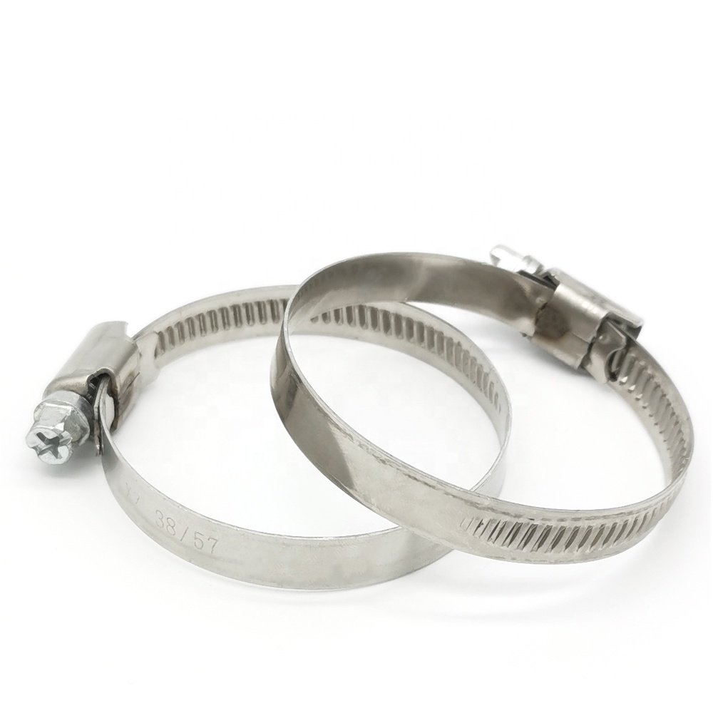 Factory Outlet German Style Adjustable Auto Clamps 201SS Steel Hose Clamp with Zinc Finish Spring Clip Fasteners for Pipes