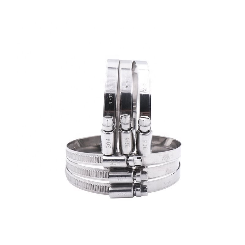 Factory Outlet German Style Adjustable Auto Clamps 201SS Steel Hose Clamp with Zinc Finish Spring Clip Fasteners for Pipes