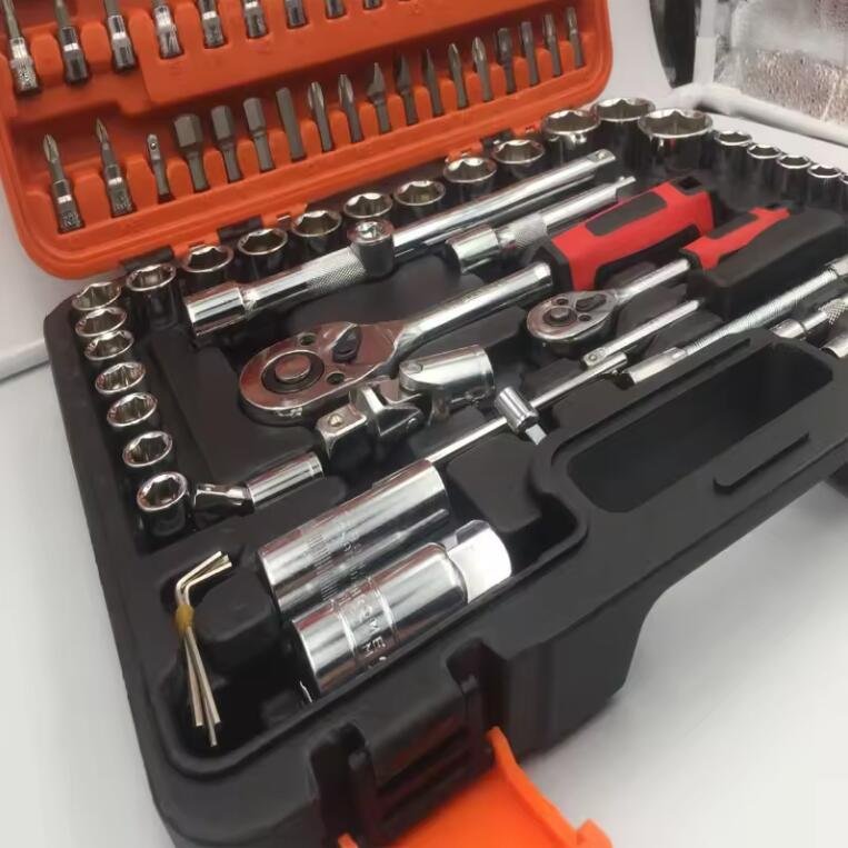 94 PCS 1/2" .1/4" Socket Ratchet Wrench Set Screwdriver Bits Torx Ratchet Wrench Driver Handle Tool Sets Professional