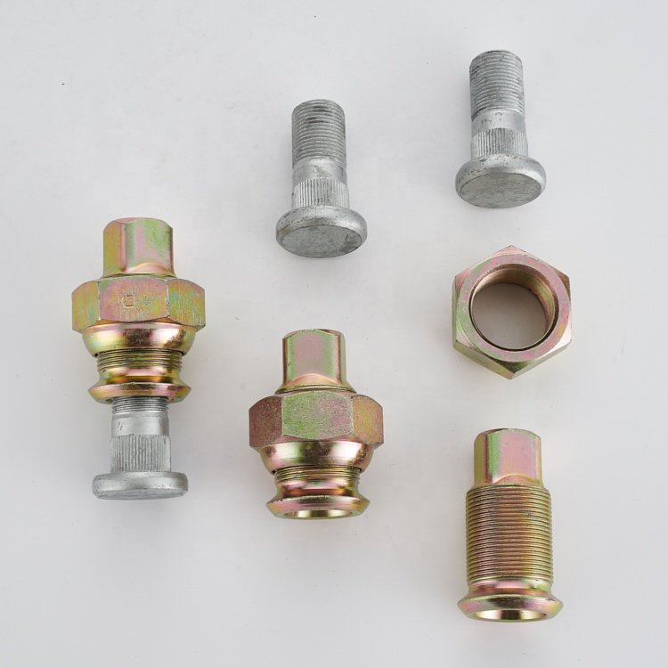 Newest selling silvery steel hub nut round fasten durable nut tires accessories 90942-02072 wheel nuts bolts for Toyota Coaster