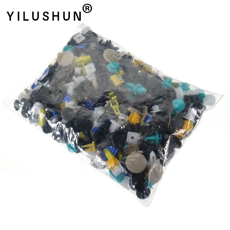 Wide Range of Car Auto Clips Plastic Auto Clips Fasteners Mixed PE Plastic Bags Universal Retainer 500pcs/bag Colorful YILUSHUN