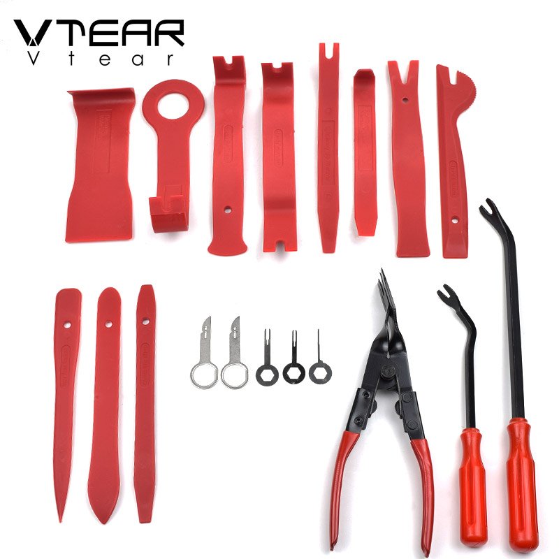 Vtear Car Disassembly Tools Interior Kit Audio Removal Trim Panel Dashboard Pry Door Clip Radio Panel car repair tools auto