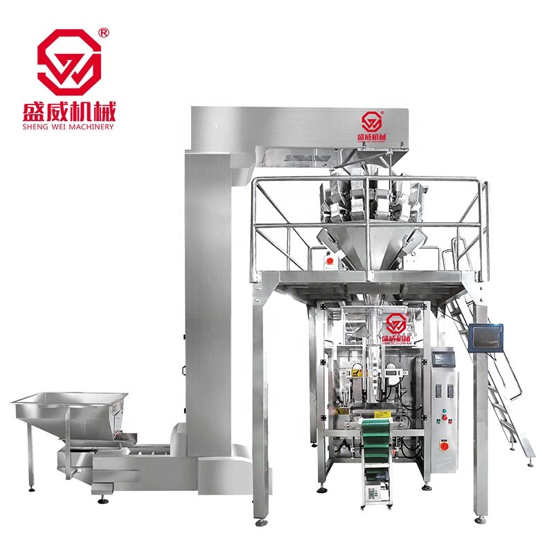 Shengwei Machinery Small Granule Snacks Potato Chip Banana Corn Chip Packing Machine