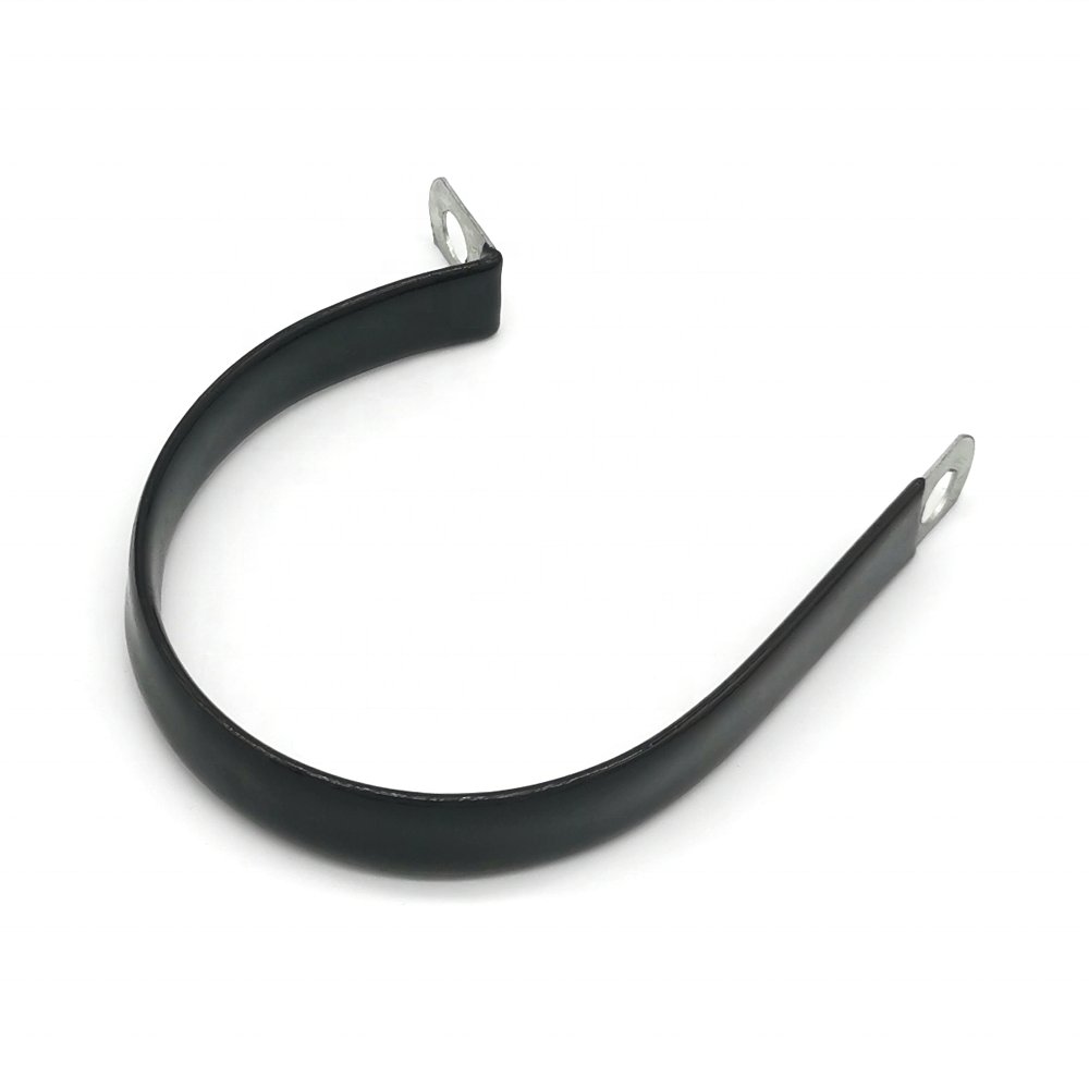 High Quality R Type Cushioned Clips Rubber Lined PVC Cable Clamps SS304 Hose Clamp with Zinc Finish Steel Pipe Clamp
