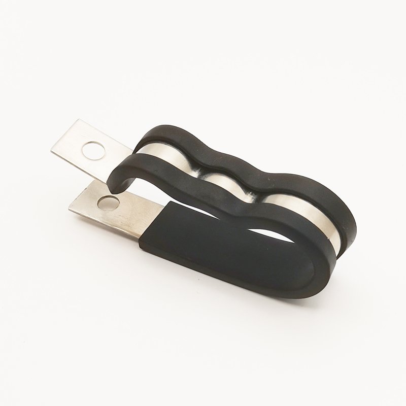 XD FASTENER Auto Wire Cable Clamp Stainless Steel Rubber Coated Cushioned Insulated Inch & Metric Measurement System