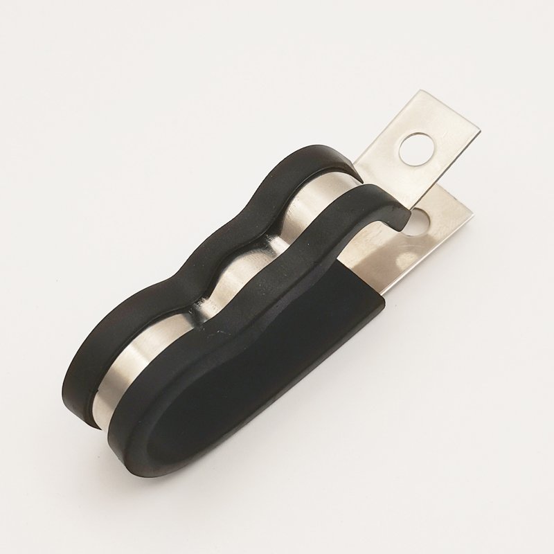 XD FASTENER Auto Wire Cable Clamp Stainless Steel Rubber Coated Cushioned Insulated Inch & Metric Measurement System