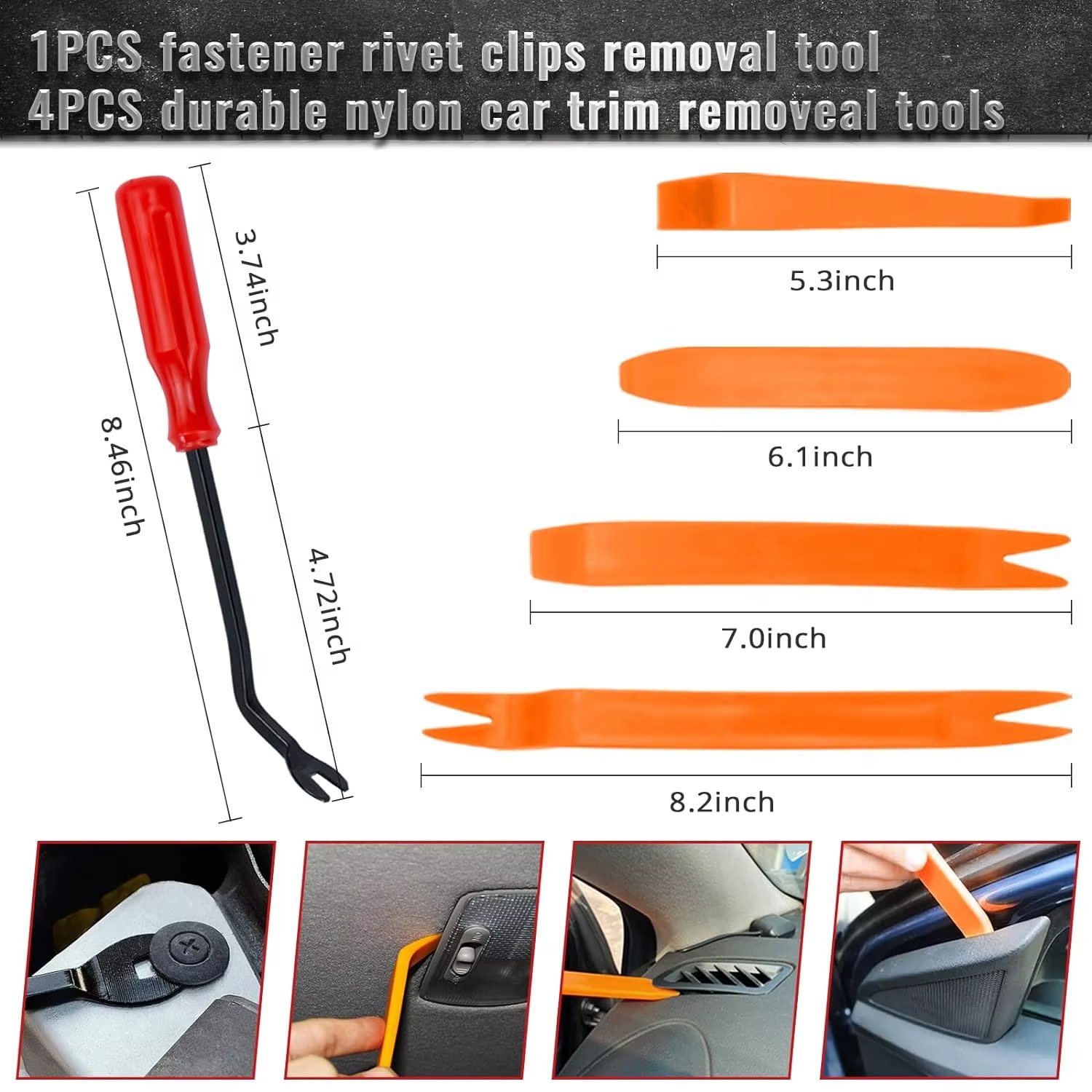 925Pcs Car Retainer Nylon Auto Fasteners Push Trim Clips Pin Rivet Bumper Kit Auto Fastener