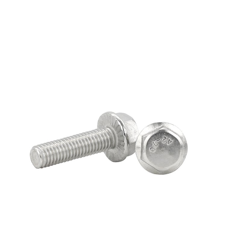 Fastener Product Ss304 Ss316 Stainless Steel Full Thread Hex Head Flange Bolt for Factory