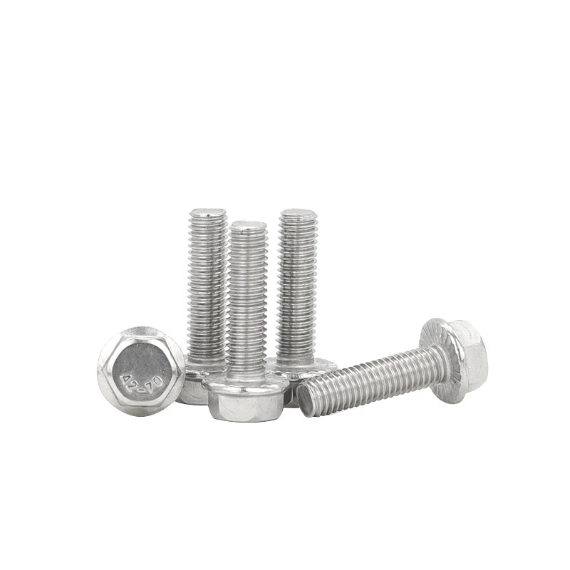Fastener Product Ss304 Ss316 Stainless Steel Full Thread Hex Head Flange Bolt for Factory