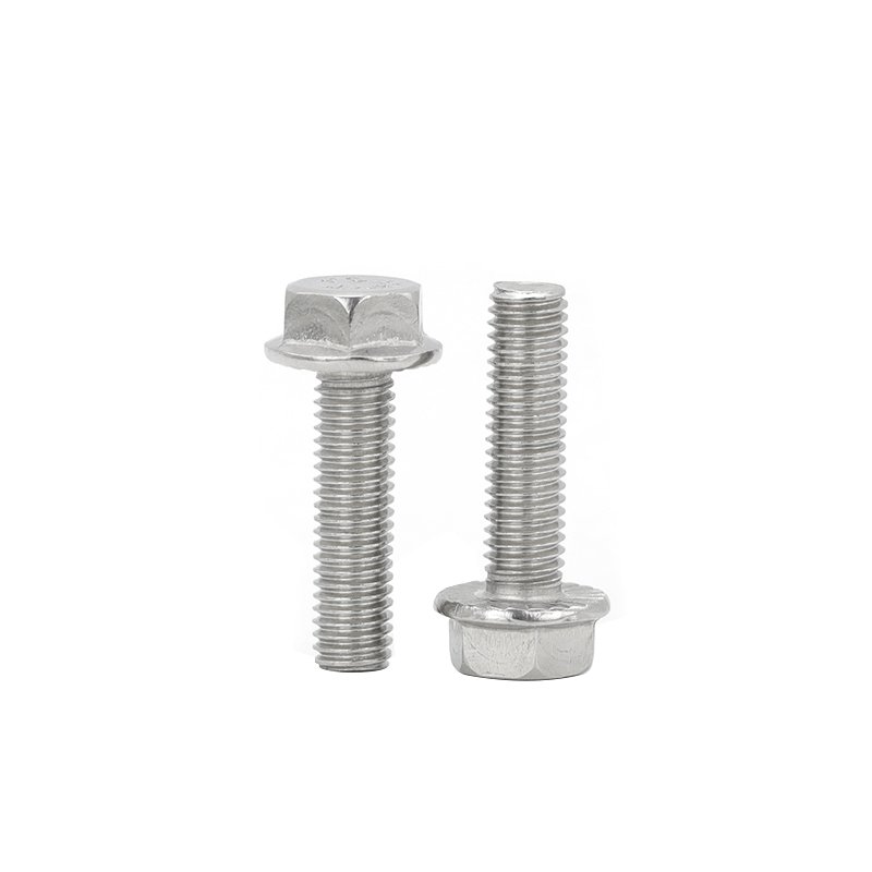 Fastener Product Ss304 Ss316 Stainless Steel Full Thread Hex Head Flange Bolt for Factory