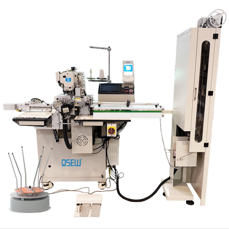 QS-436-AT Electronic Fully Automatic Auto Cut Auto Feed Direct Drive Elastic Jointing Industrial Sewing Machine