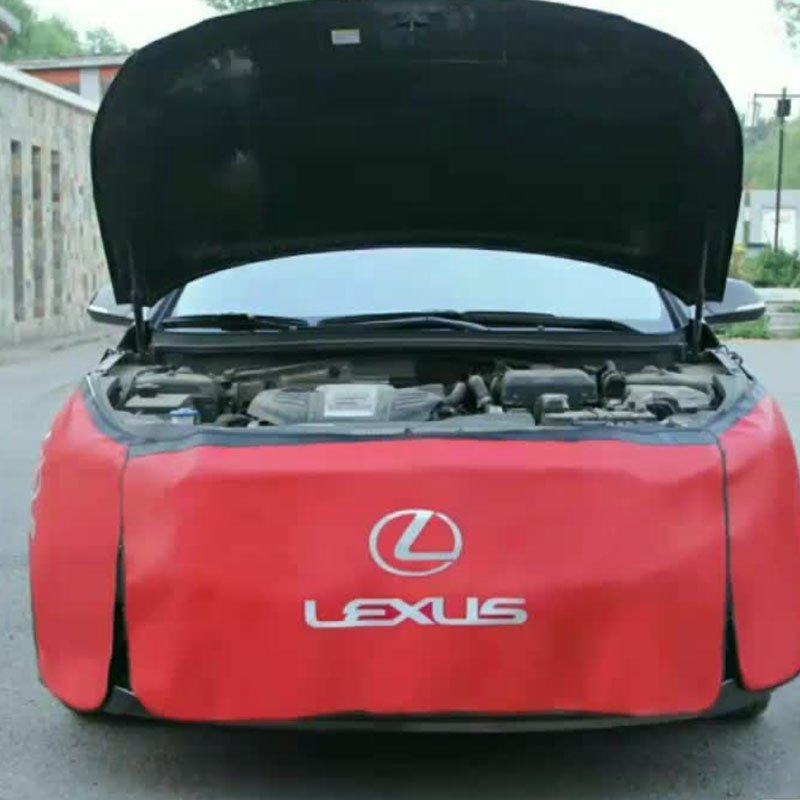 Custom Anti-oil Car Fender Covers PU Magnetic Auto Repair Protection Pad Side Dust Car Fender Cover With Magnetic