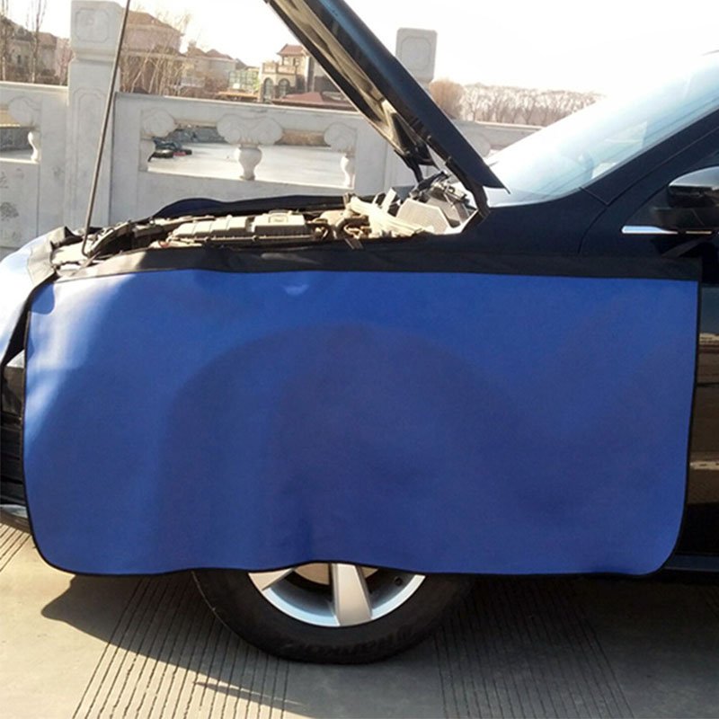 Custom Anti-oil Car Fender Covers PU Magnetic Auto Repair Protection Pad Side Dust Car Fender Cover With Magnetic