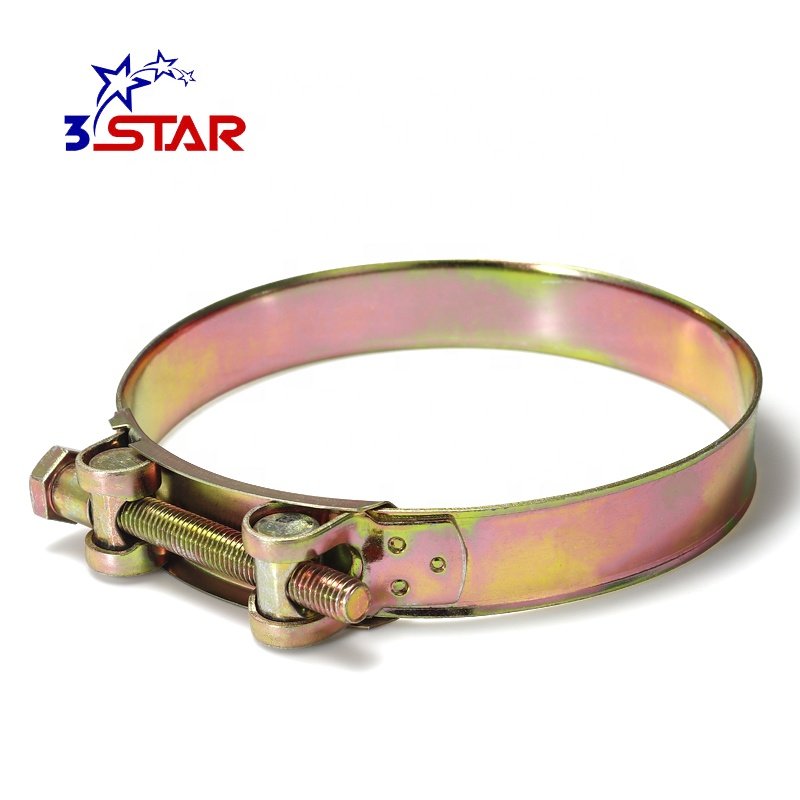 Adjustable Stainless Steel Hose Clamp for Hydraulic Silicone Hose Heavy Duty Single Bolt Hose Clamp