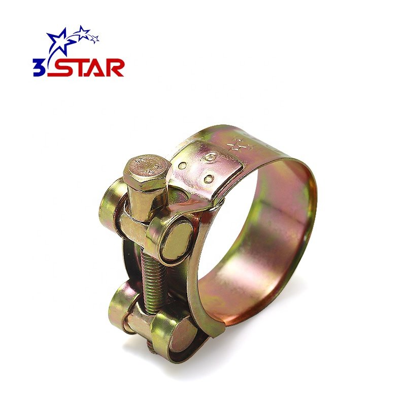 Adjustable Stainless Steel Hose Clamp for Hydraulic Silicone Hose Heavy Duty Single Bolt Hose Clamp