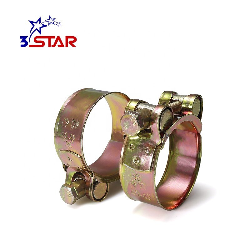 Adjustable Stainless Steel Hose Clamp for Hydraulic Silicone Hose Heavy Duty Single Bolt Hose Clamp