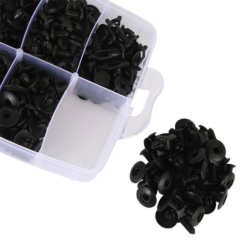 625 Piece Automotive Fastener Clip Hybrid Body Push Bumper Door Trim Panel Auto Clip Plastic Box Covered with Tape