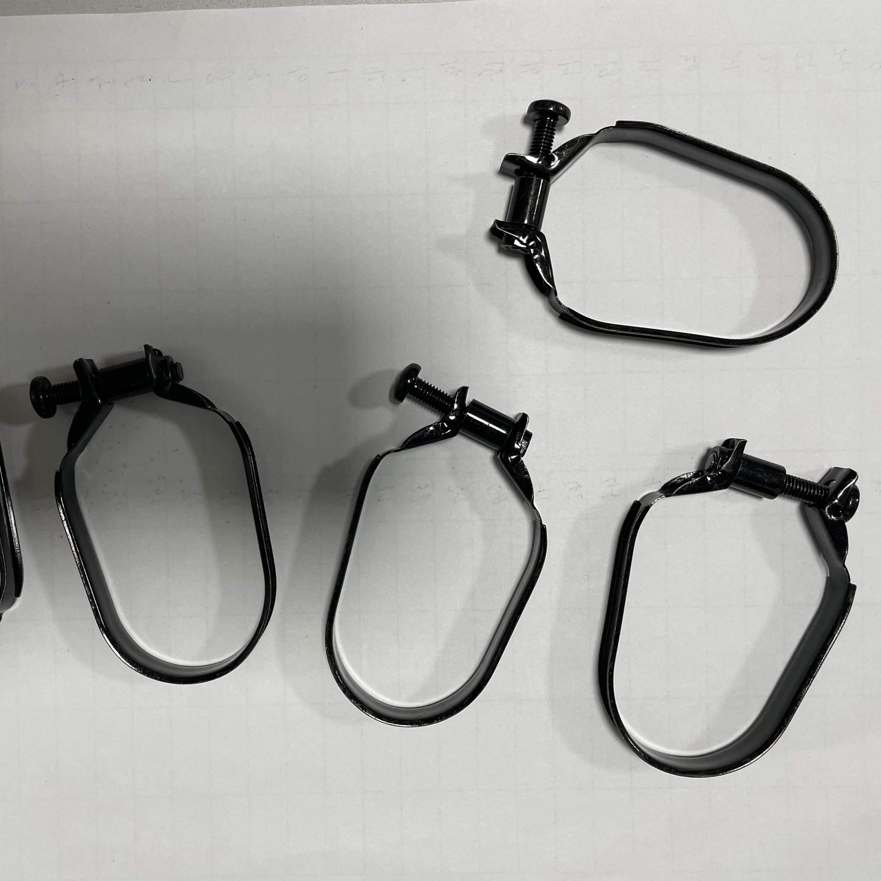 Oval Air Filter Hose Clamps for Car Adjustable Hose Clamp Carb Joint Clamp for Vintage Motorcycle