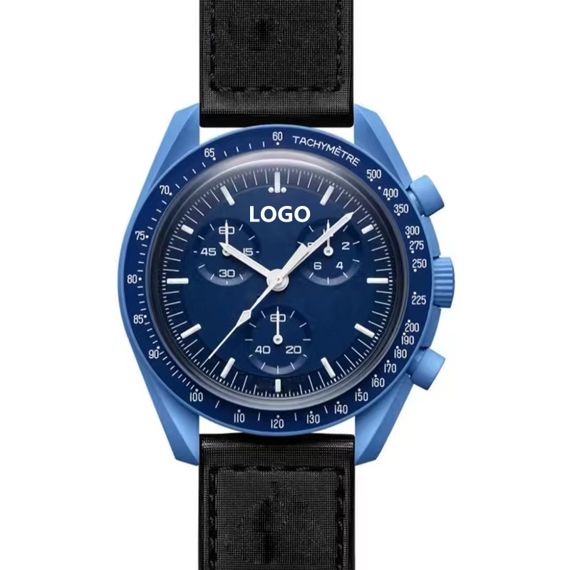 High Quality Luxury Brand Sun Mercury Venus Earth Moon Jupiter Mars Saturn Neptune Pluto Men's Quartz Watch Wholesale