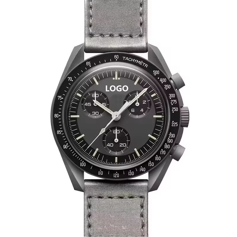 High Quality Luxury Brand Sun Mercury Venus Earth Moon Jupiter Mars Saturn Neptune Pluto Men's Quartz Watch Wholesale