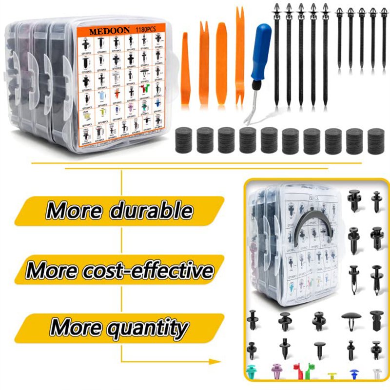 Factory Direct Plastic Car Auto Push Pin Rivet Trim Clip Panel Set For Toyota GM Ford Honda Acura Chrysler