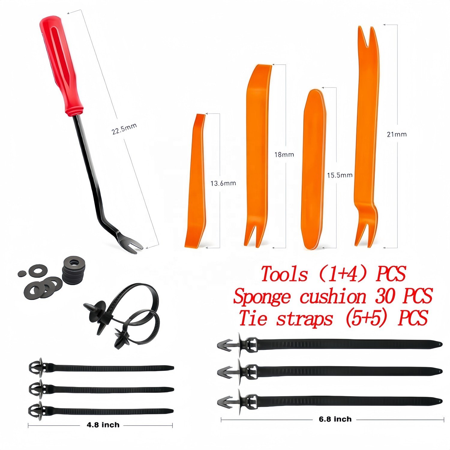 792 Pcs Universal Car Plastic Fastener Clips Bumper Door Trim Panel Retainer Fastener Set with Remover Kit