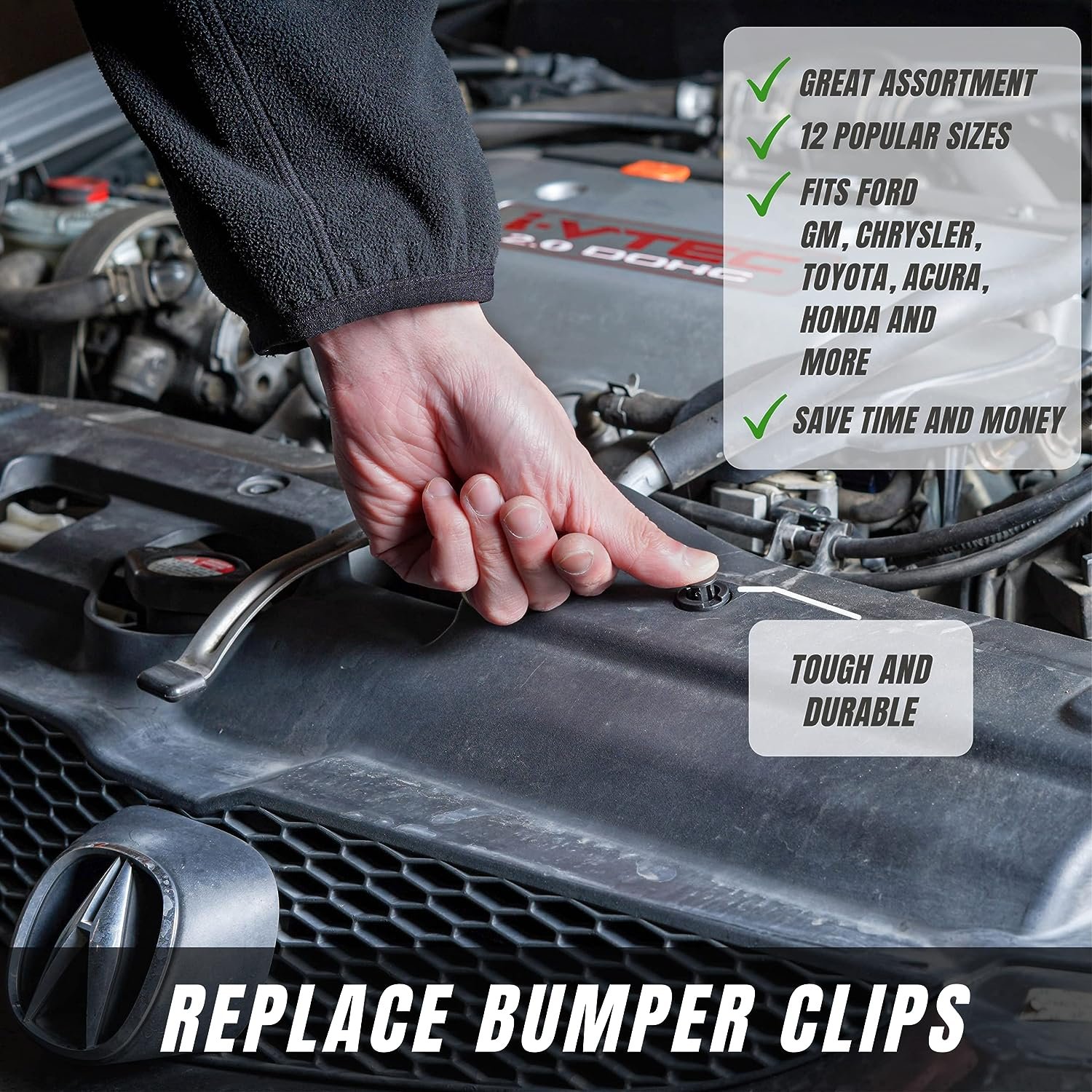 Wholesale 240PCS Plastic Custom Trim Panel Retainers & Fastener Universal Plastic Bumper Automobile Clip