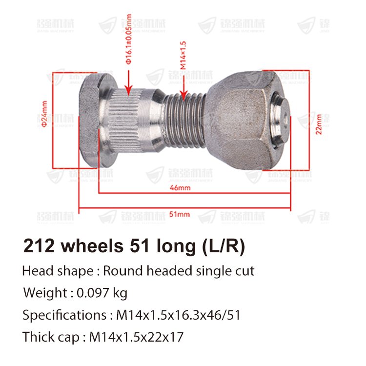 Eccentric Screw Four Wheel Alignment Adjustable Cam Bolt Camber Tool Positioning Screw for Car Truck Bus
