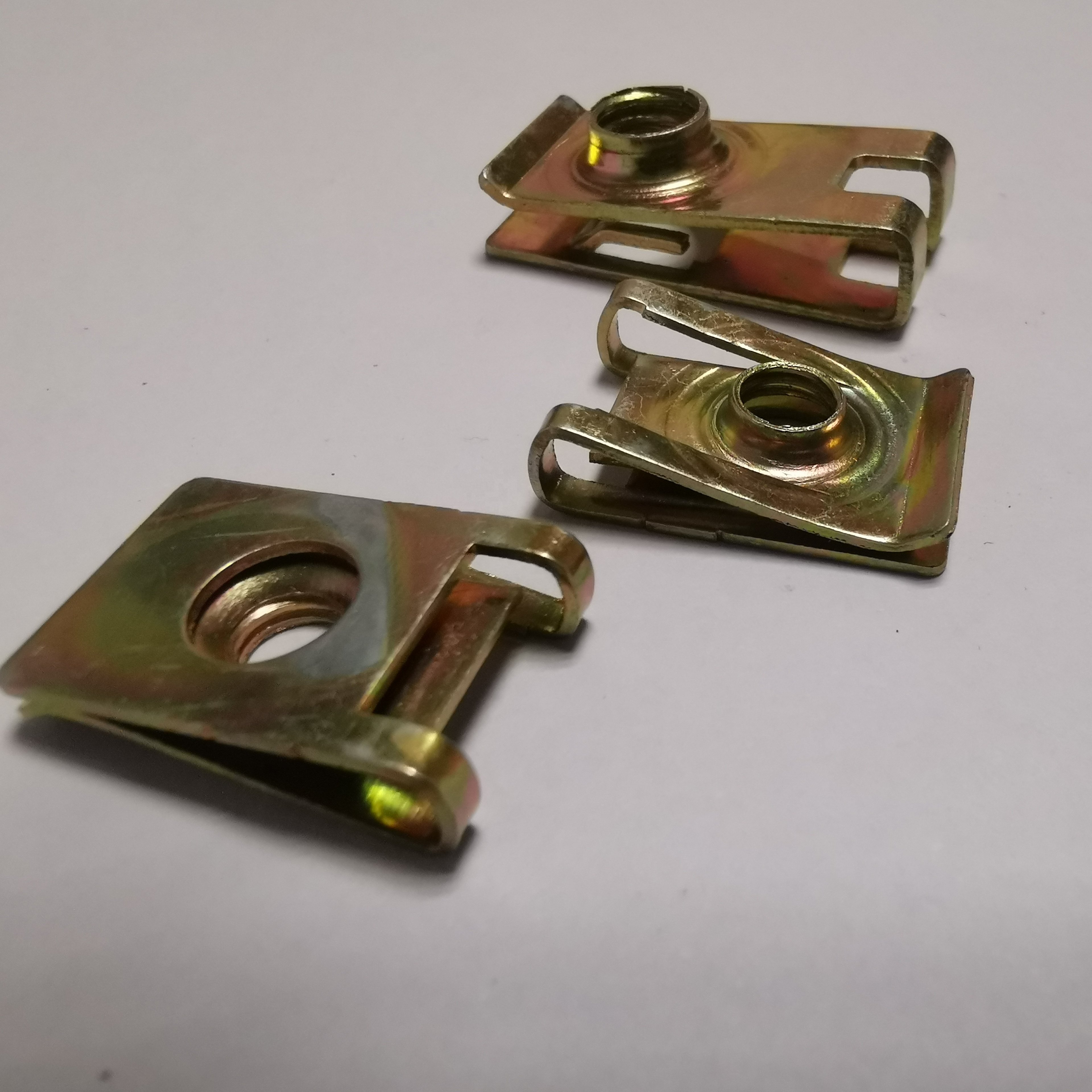 Metal Car Fasteners Fixing Screw U Type Clips Auto Accessories Motorcycle U Clip License Plate Nuts