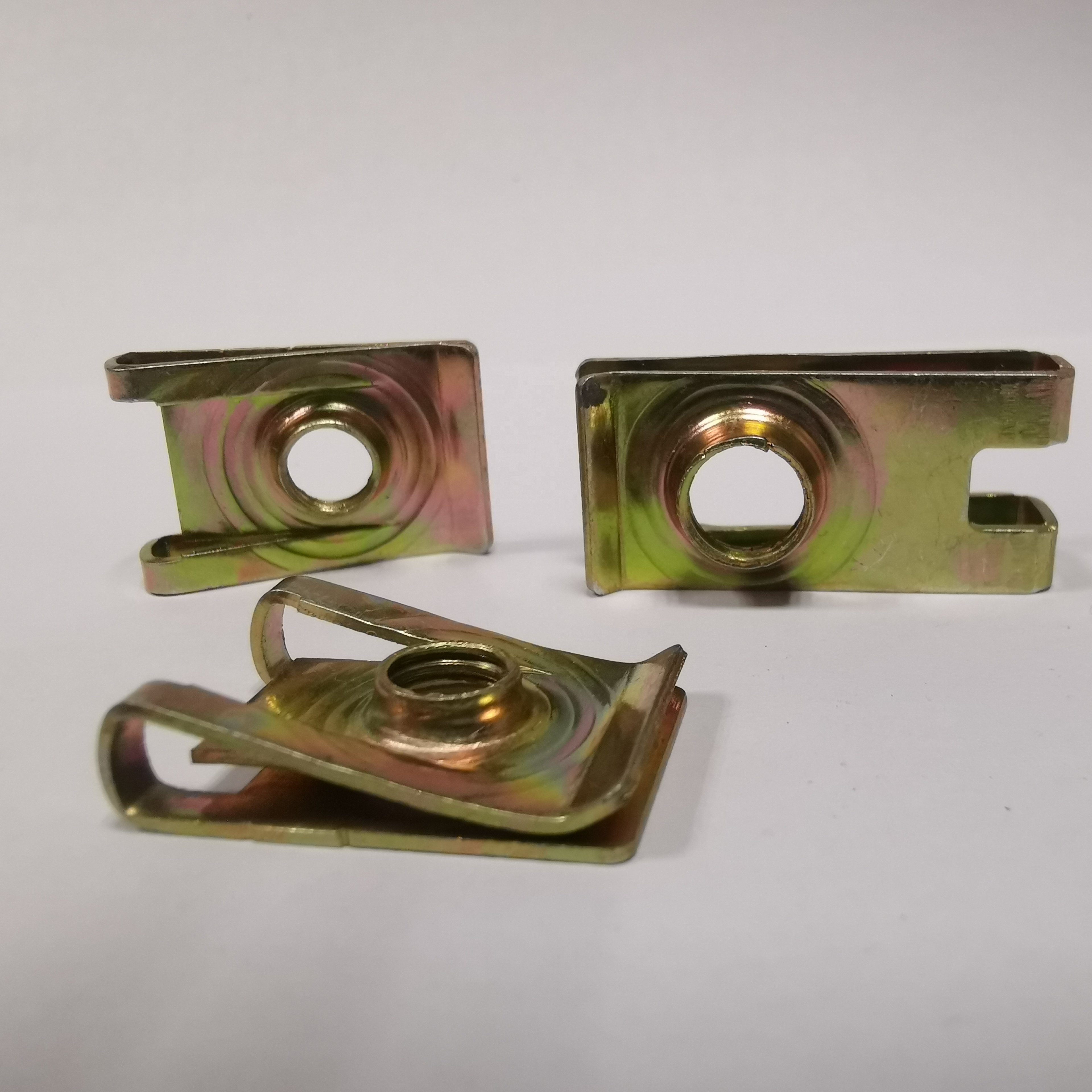 Metal Car Fasteners Fixing Screw U Type Clips Auto Accessories Motorcycle U Clip License Plate Nuts