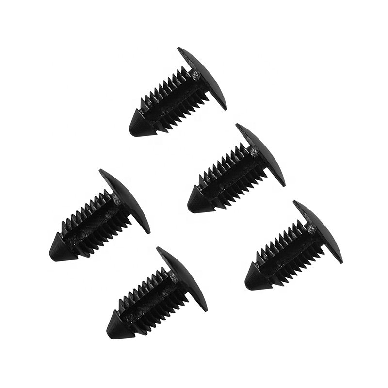 A102 Black Screw Fastener Rivet Retainers Hood Insulation Push Pin Plastic Clip
