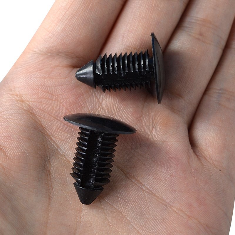A102 Black Screw Fastener Rivet Retainers Hood Insulation Push Pin Plastic Clip