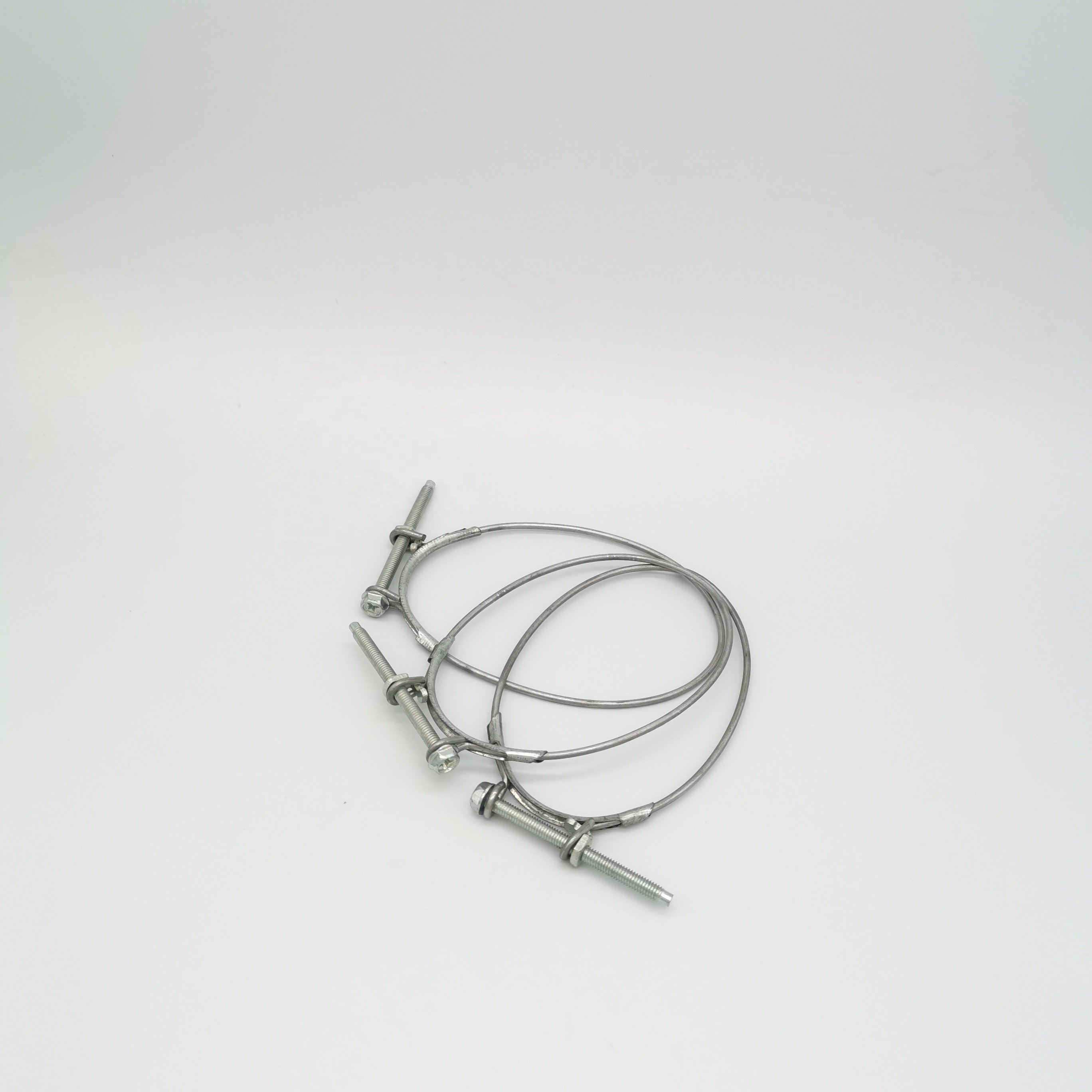 Galvanised Iron Oval Single Wire Hose Clamp Steel Wire Ring Fuel Injector Hose Clips Clamps