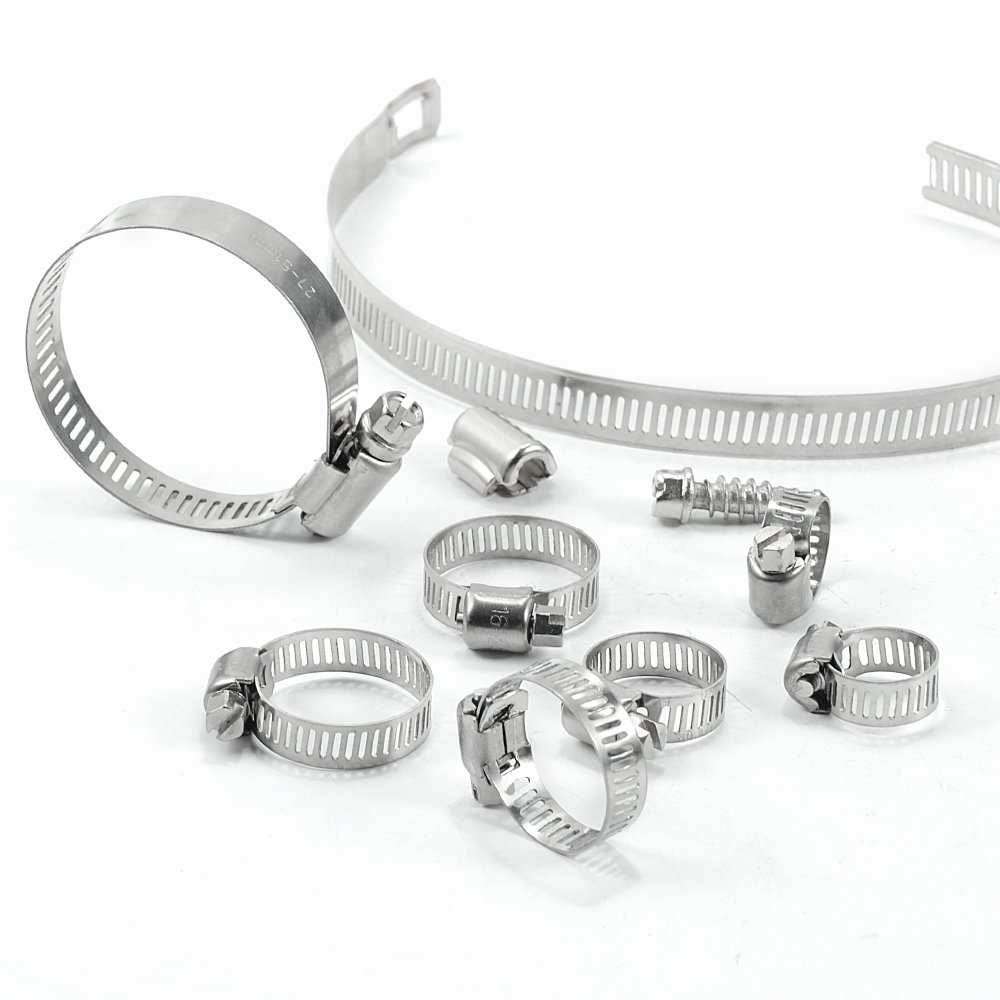 Hot Sale 4" Hose Clip 201 304 Germany Type and American Type Hose Clamp from China Stainless Steel Zinc Plated