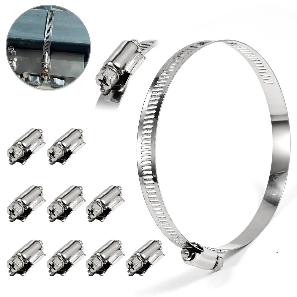 Hot Sale 4" Hose Clip 201 304 Germany Type and American Type Hose Clamp from China Stainless Steel Zinc Plated