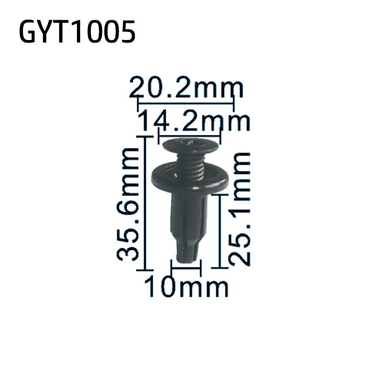 High Quality Auto Parts Plastic Push Type Rear Bumper Clip for Honda Cars
