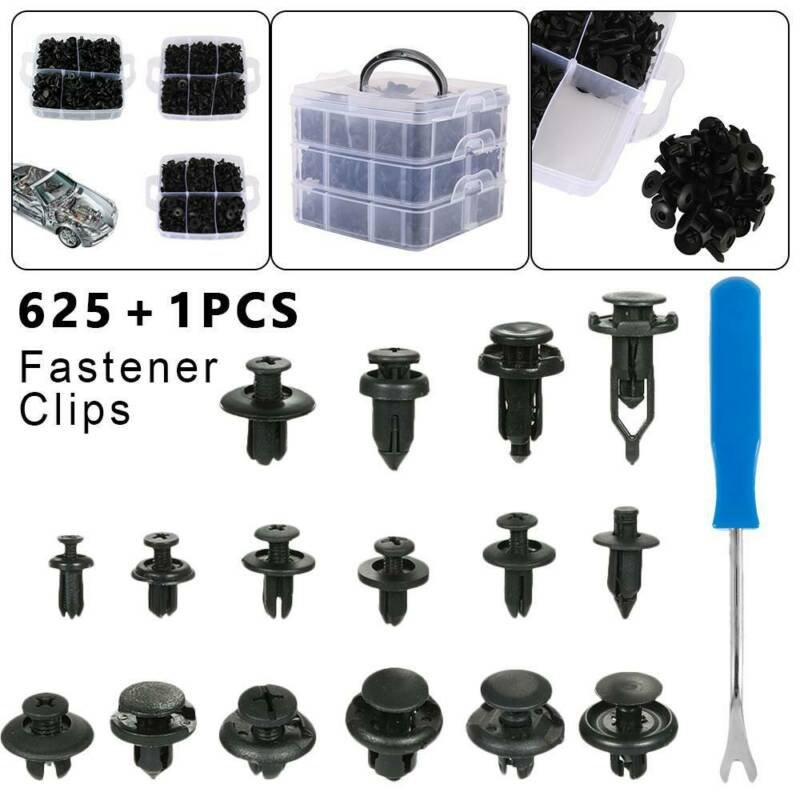 C0002 625PCS Car Plastic Clips car fastener clip Auto bumper rivet door trim panel retainer fastener Kit bumper clips asteners