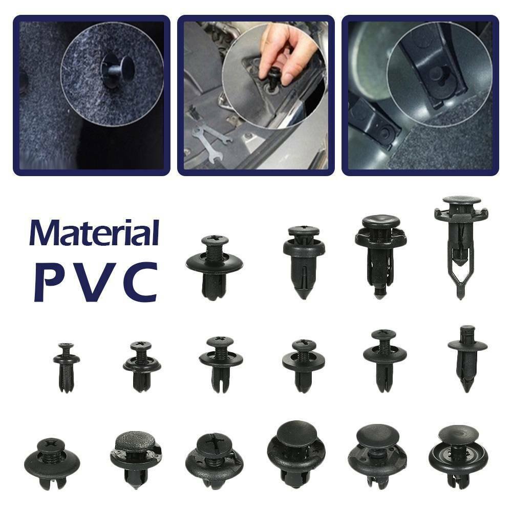 C0002 625PCS Car Plastic Clips car fastener clip Auto bumper rivet door trim panel retainer fastener Kit bumper clips asteners