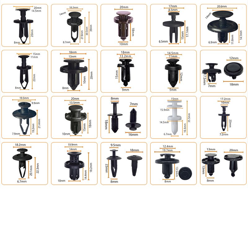 automotive fasteners manufacturer QGC-A042 POM material plastic rivets retainer clips universal vehicle model