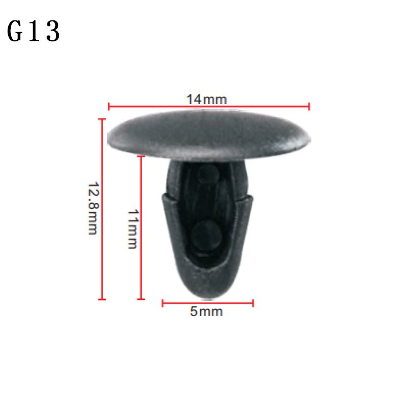 G13 China Factory Outlet Hot Sale Auto Body Plastic Car Clips Plastic Nylon Automotive Fasteners Plastic Clips