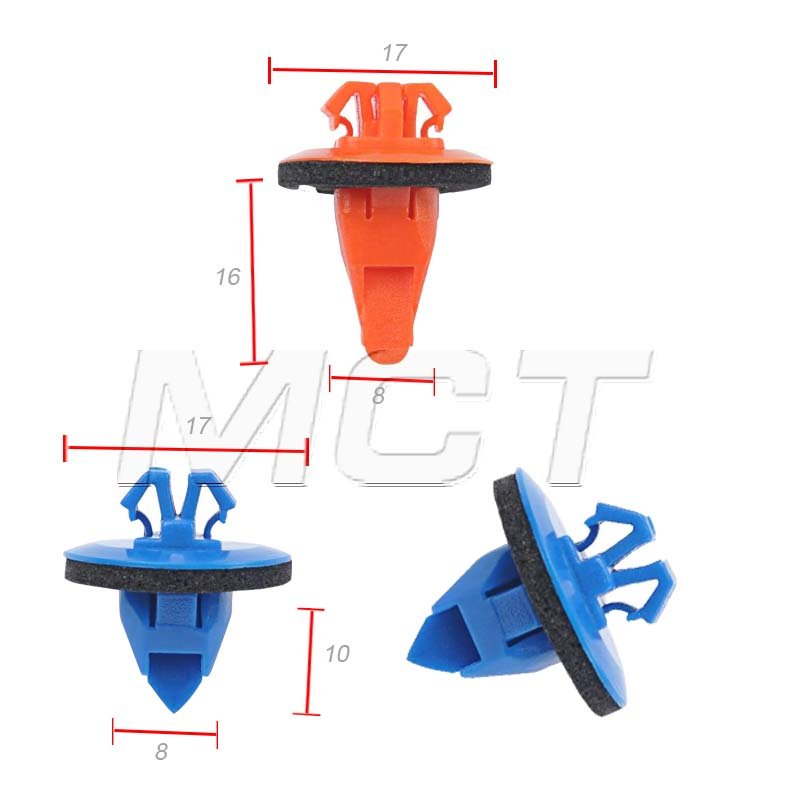 50PCS Auto Car Plastic Fastener Front Fender Bumper Cover Clip Kit 75397-35010 75495-35010 Fit For Toyota Lexus