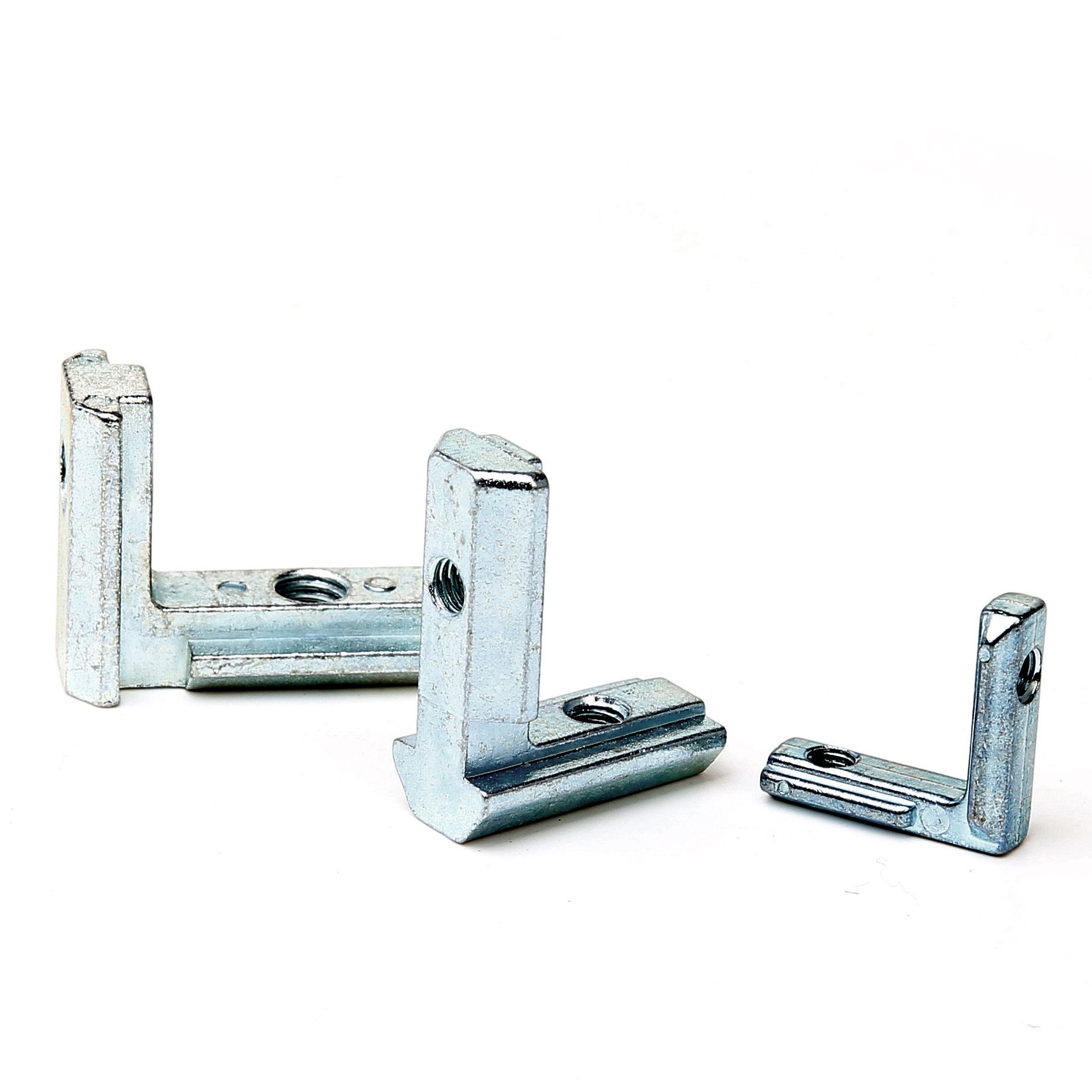 Zinc Alloy DIN GB Angle Groove Connector 20/30/40/45 Embedded Angle Groove Aluminum Profile Fitting L Shape Connector