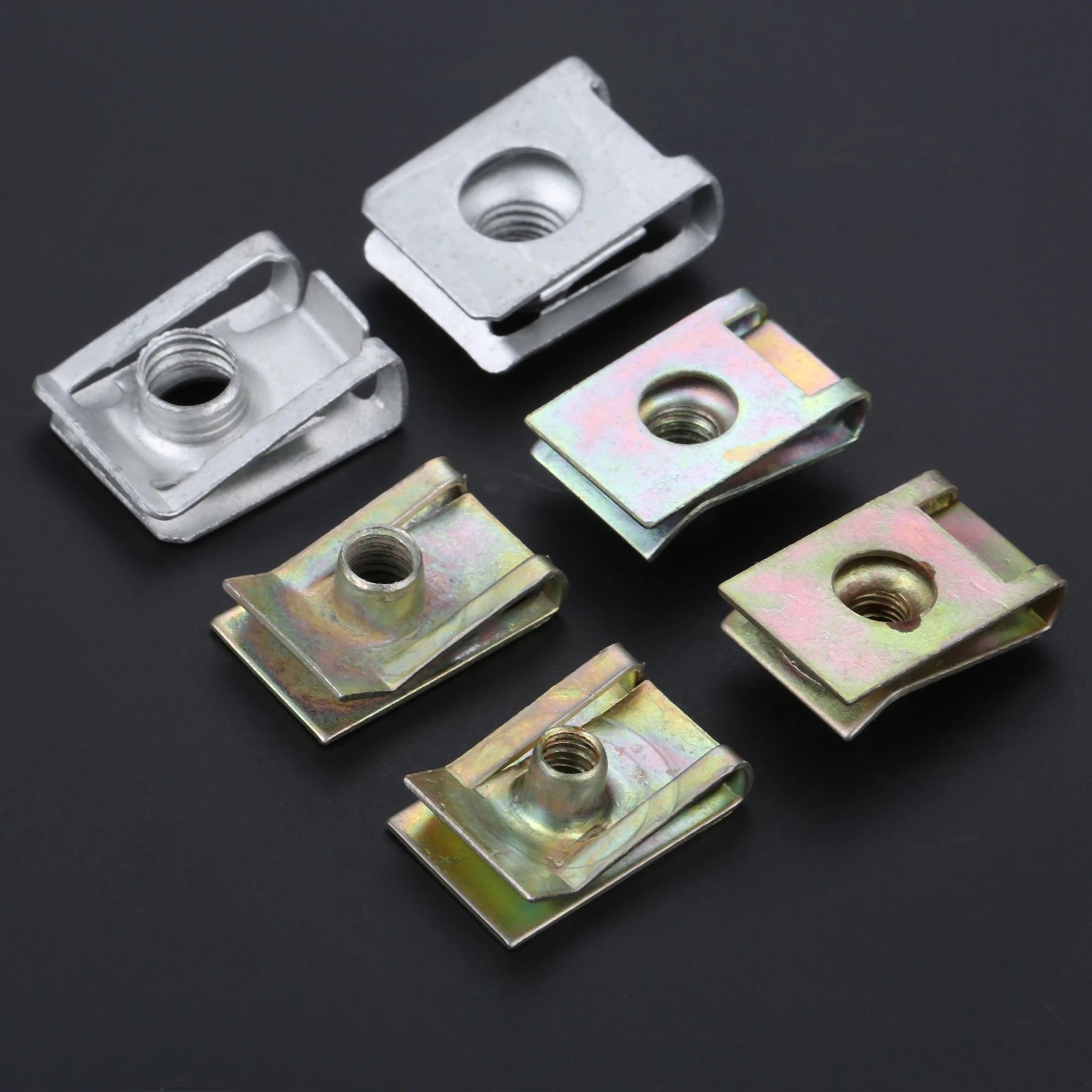 Auto Fastener M5 M6 M8 5mm 6mm 8mm Clips For Car Motor Tread Panel Spire Nut Universal Speed Zinc Mounting Clamp