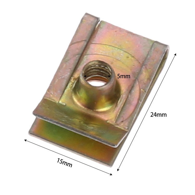 Auto Fastener M5 M6 M8 5mm 6mm 8mm Clips For Car Motor Tread Panel Spire Nut Universal Speed Zinc Mounting Clamp