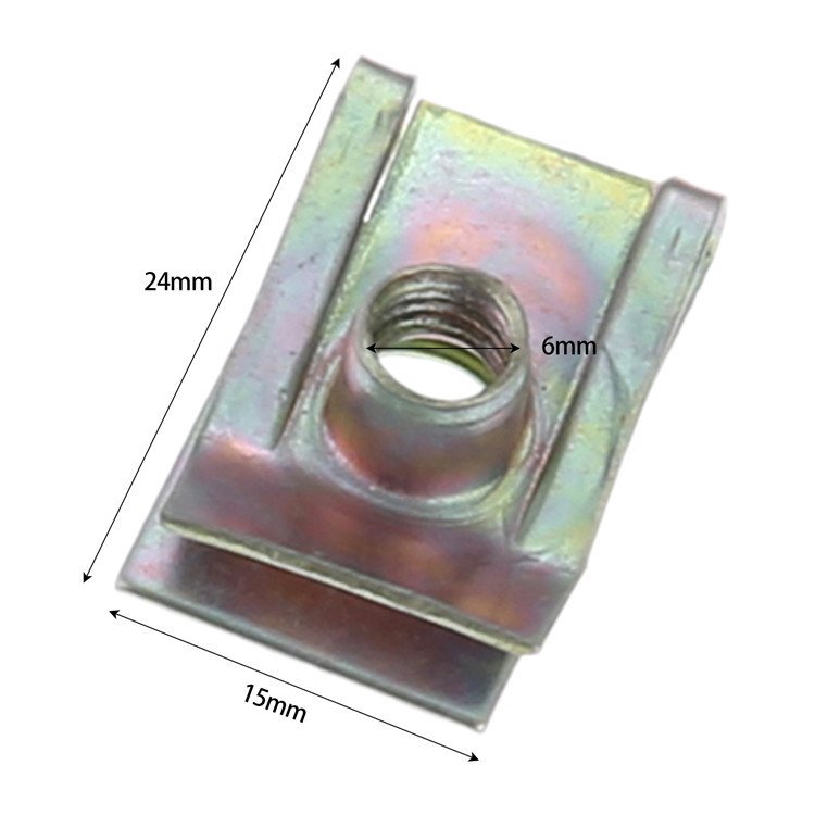 Auto Fastener M5 M6 M8 5mm 6mm 8mm Clips For Car Motor Tread Panel Spire Nut Universal Speed Zinc Mounting Clamp
