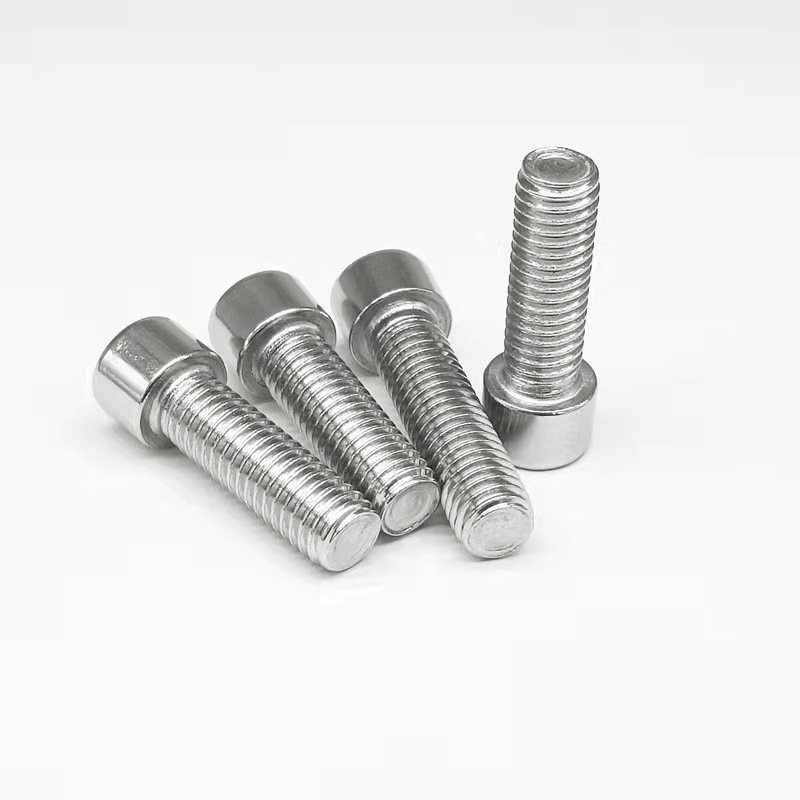DIN912 Cylindrical Head Cup Head Hexagon Machine Screw 201stainless Steel Screw Bolt M4 M5 M6 M8 M10 M12