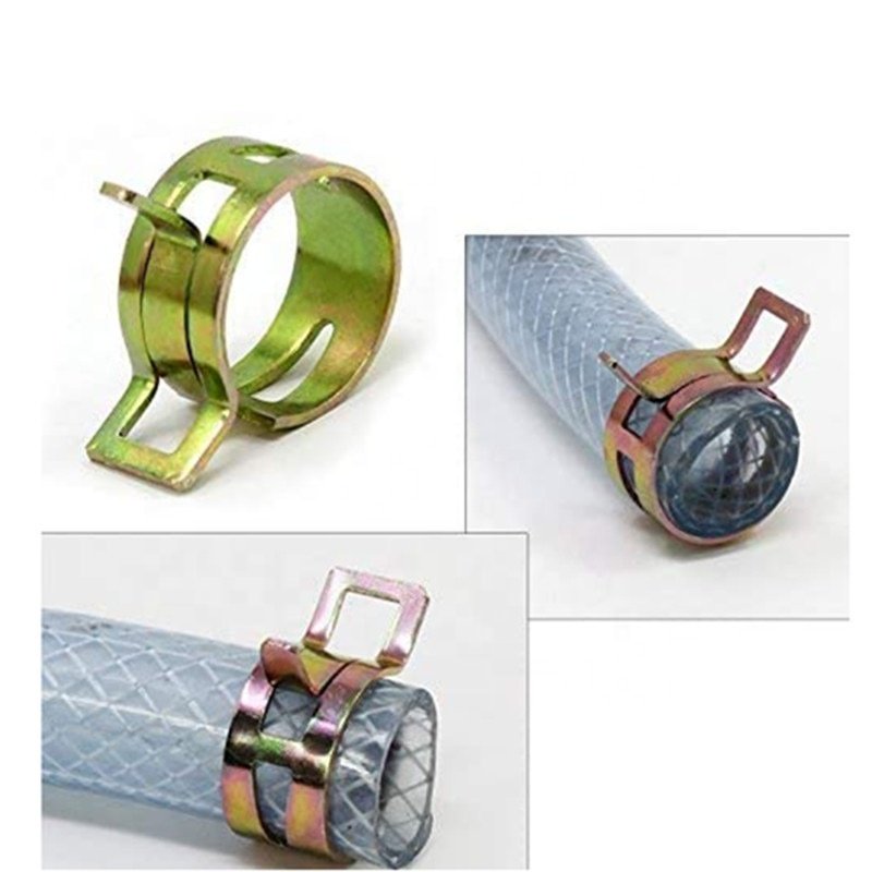 Factory Wholesale Auto Car Clips Clamps Various Specifications Spring Hose Clip With Zinc Plating Steel Pipe Clamp